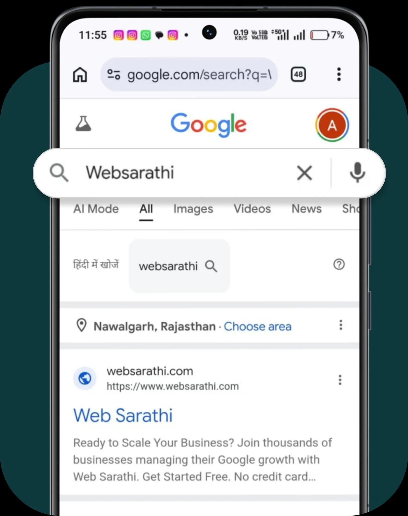 Step 01: Find us on Google